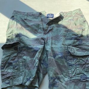 American Eagle Camo Cargo Shorts